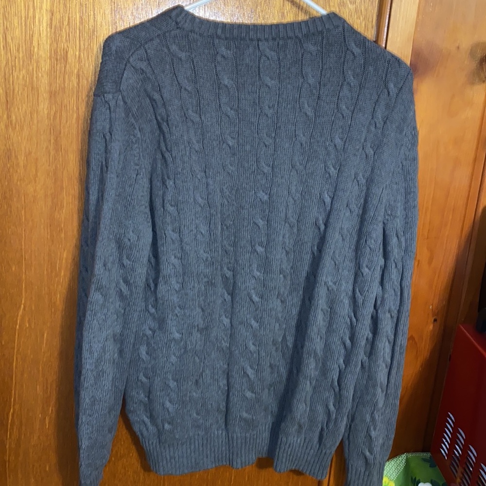 Nautica Grey Cable Knit Sweater - Picture 8 of 11